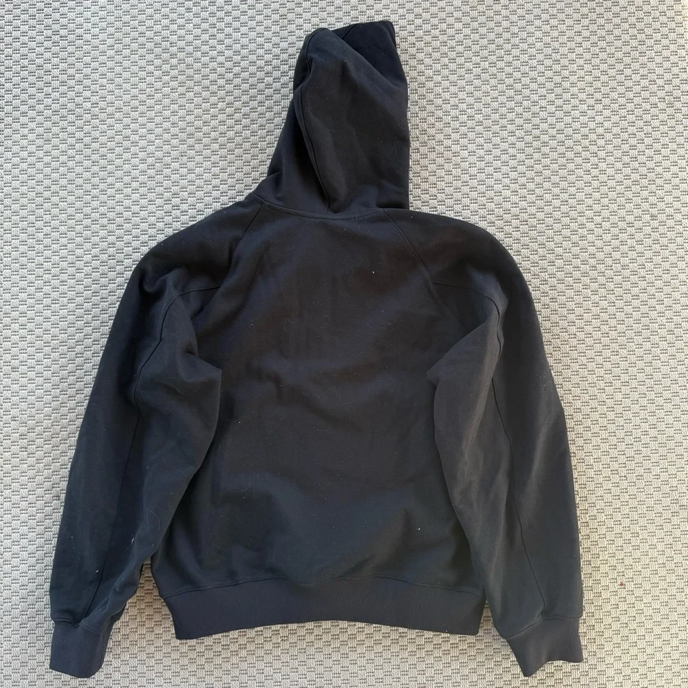 Solid Homme black quarter zip hooded hoodie sweater - Picture 5 of 5